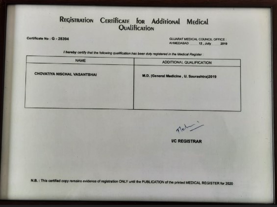 MD Degree Certi Sau Uni